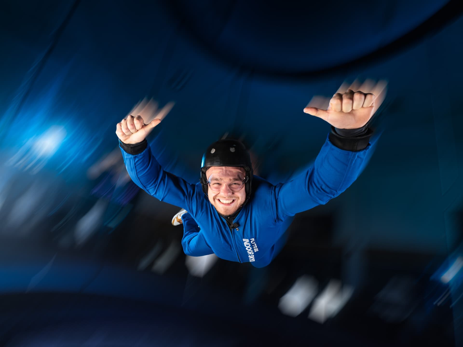 Beginner training in wind tunnel